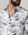 Shop Men's Charcoal Grey All Over Printed Shirt