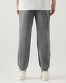 Shop Men's Charcoal Grey Oversized Acid Wash Joggers-Full