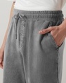 Shop Men's Charcoal Grey Oversized Acid Wash Joggers