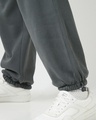 Shop Men's Charcoal Grey Oversized Plus Size Cargo Joggers