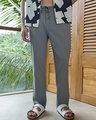 Shop Men's Charcoal Grey Pants-Front