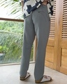 Shop Men's Charcoal Grey Pants-Design