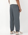 Shop Men's Charcoal Grey Melange Hogwarts Graphic Printed Oversized Joggers-Full
