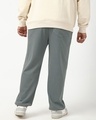 Shop Men's Charcoal Grey Textured Oversized Plus Size Parachute Pants-Design