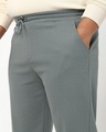 Shop Men's Charcoal Grey Textured Oversized Plus Size Parachute Pants