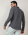 Shop Men's Charcoal Grey Textured Shirt-Design