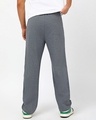 Shop Men's Charcoal Grey Vengeance Typography Oversized Track Pants-Design