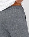 Shop Men's Charcoal Grey Vengeance Typography Oversized Track Pants