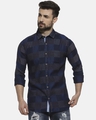 Shop Men's Checkered Casual Shirt-Front
