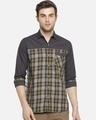 Shop Men's Checkered Casual Shirt-Front