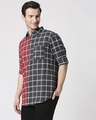 Shop Men's Checks Colorblock Shirt-Design