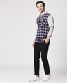 Shop Men's Checks Relaxed Fit Hoodie Shirt
