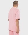 Shop Men's Cheeky Pink Color Block Oversized Fit T-shirt-Design