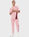 Shop Men's Cheeky Pink Color Block Oversized Fit T-shirt