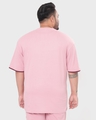 Shop Men's Cheeky Pink Color Block  Plus Size T-shirt-Full