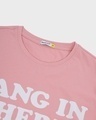 Shop Men's Cheeky Pink Hang In There Typography T-shirt