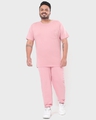 Shop Men's Cheeky Pink High Low Plus Size Pocket T-shirt-Full