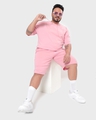 Shop Men's Pink Oversized Plus Size Co-ordinates-Front