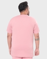 Shop Men's Cheeky Pink Plus Size Henley T-shirt-Full