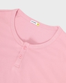 Shop Men's Cheeky Pink Plus Size Henley T-shirt