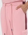 Shop Men's Cheeky Pink Pocket Side Panel Relaxed Fit Joggers