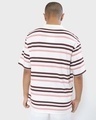 Shop Men's Cheeky Pink Stripe Oversized Fit T-shirt-Design