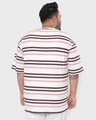 Shop Men's Cheeky Pink Stripe Plus Size T-shirt-Design