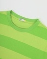 Shop Men's Chilled Out Green Stripe Oversized T-shirt