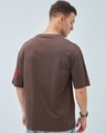 Shop Men's Chocolate Brown Krypto Graphic Printed Oversized T-shirt-Full