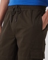 Shop Men's Chocolate Brown Oversized Cargo Jogger Pants