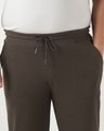 Shop Men's Chocolate Brown Textured Oversized Plus Size Parachute Pants