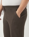 Shop Men's Chocolate Brown Textured Oversized Plus Size Parachute Pants