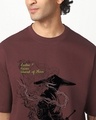 Shop Men's Chocolate Brown Ronin Mode On Graphic Printed Oversized T-shirt
