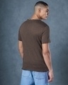 Shop Men's Chocolate Brown Scar Graphic Printed T-shirt-Design