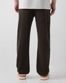 Shop Men's Chocolate Brown Textured Oversized Parachute Pants-Design