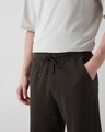 Shop Men's Chocolate Brown Textured Oversized Parachute Pants