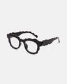 Shop Men's Clear Wayfarer Polarised Lens Sunglasses-Full