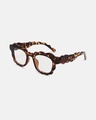 Shop Men's Clear Wayfarer Polarised Lens Sunglasses-Full