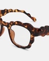 Shop Men's Clear Wayfarer Polarised Lens Sunglasses