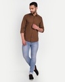 Shop Men's Coffee Slim Fit Shirt-Full