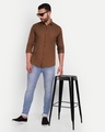 Shop Men's Coffee Slim Fit Shirt