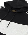 Shop Men's Black & White Color Block Hoodie