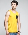 Shop Pack of 3 Men's Multicolor Color Block Vest-Design