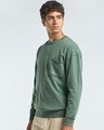 Shop Men's Comfrey Green Applique Oversized Acid Wash Sweatshirt-Full