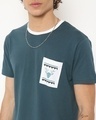 Shop Men's Contrast Pocket Printed Christmas T-shirt