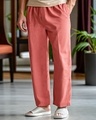 Shop Men's Coral Orange Pyjamas-Front