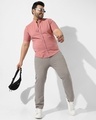 Shop Men's Coral Pink Plus Size Shirt