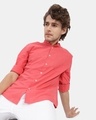 Shop Men's Coral Pink Shirt-Front