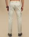 Shop Men's Cream Slim Fit Cargo Pants-Design