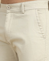 Shop Men's Cream Slim Fit Cargo Pants